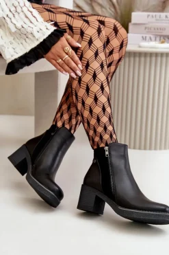 Botki Ocieplane|Czarne Botki><noscript><img width=