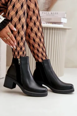 Botki Ocieplane|Czarne Botki><noscript><img width=