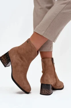 Botki Ocieplane|Botki Skórzane></noscript>Buty damskie Vinceza Botki Damskie Z Naturalnego Zamszu Na Obcasie Ocieplane Vinceza 66806 Camel Beżowy