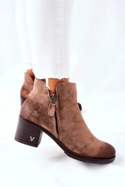 Czarne Botki|Botki Zimowe Damskie><noscript><img width=