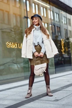 Discount Boto Botki Damskie Zamszowe Jasno Brązowe Nicole 2591