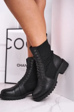 Damskie Trapery|Botki Sznurowane><noscript><img width=