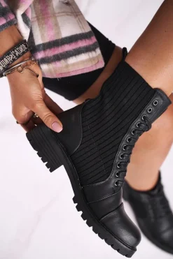 Damskie Trapery|Botki Sznurowane><noscript><img width=