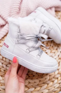 Online Big Star Shoes Botki Dziecięce Dziewczęce Big Star Białe EE374079