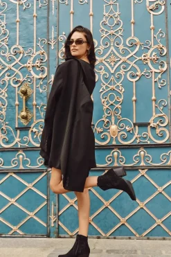 Botki Ocieplane|Botki Na Słupku>Boto Botki Kowbojki Damskie Ocieplane Ze Zdobieniem Na Słupku Czarne Arabella