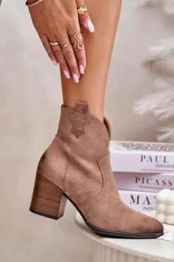 Czarne Botki|Botki Zimowe Damskie><noscript><img width=