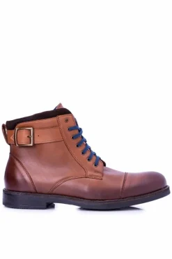 Discount Boto Botki Męskie Polskie Brązowe Trapery Trzewiki Mintos