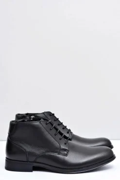 Botki Męskie Skórzane Czarne Półbuty Artemigo Męskie Botki Męskie