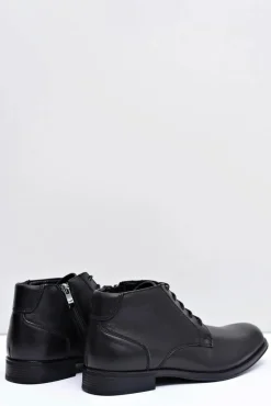 Botki Męskie Skórzane Czarne Półbuty Artemigo Męskie Botki Męskie