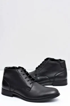 Botki Męskie Skórzane Czarne Półbuty Artemigo Męskie Botki Męskie