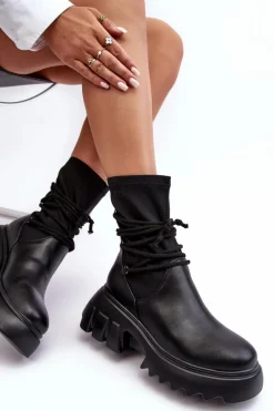 Botki Ocieplane|Czarne Botki><noscript><img width=