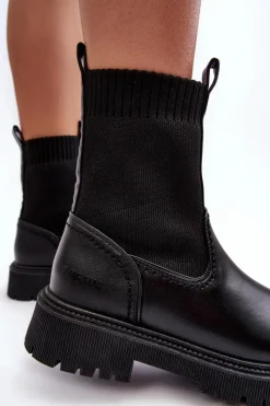 Czarne Botki|Botki Płaskie><noscript><img width=