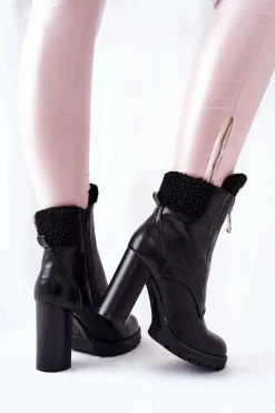 Botki Na Słupku|Czarne Botki>Boto Botki Na Słupku Czarne Arleston