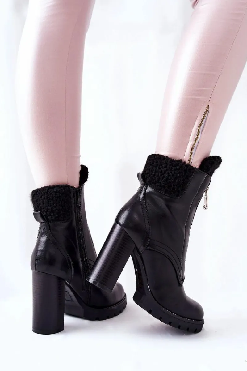 Botki Na Słupku|Czarne Botki>Boto Botki Na Słupku Czarne Arleston