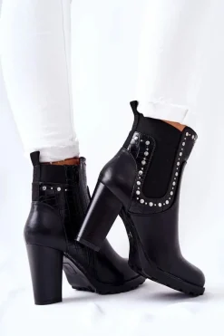 Botki Na Słupku|Czarne Botki><noscript><img width=
