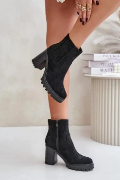 Botki Na Obcasie|Botki Zamszowe><noscript><img width=