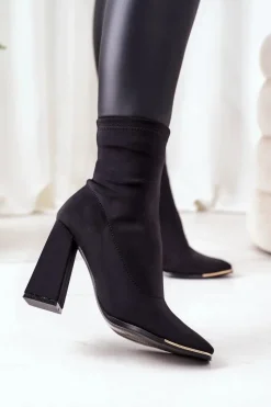 Botki Na Słupku|Czarne Botki><noscript><img width=