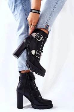 Botki Na Słupku|Czarne Botki><noscript><img width=