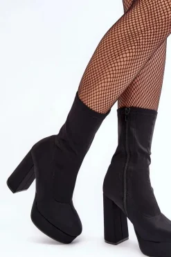 Botki Na Słupku|Czarne Botki><noscript><img width=