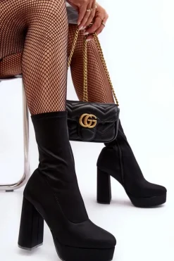 Botki Na Słupku|Czarne Botki><noscript><img width=