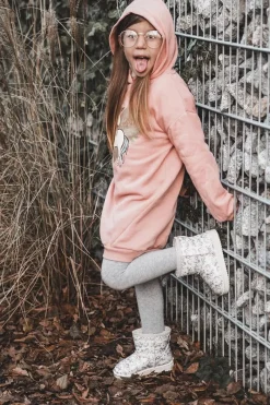 Hot Boto Botki Śniegowce Dziecięce Wzorzyste Beżowe Elenet