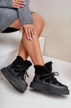 Śniegowce Damskie|Brązowe I Beżowe Botki><noscript><img width=