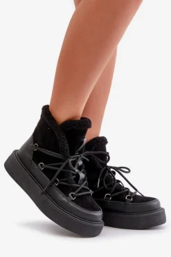 Śniegowce Damskie|Brązowe I Beżowe Botki><noscript><img width=