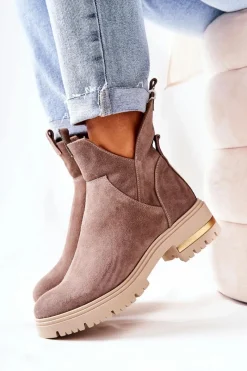 Czarne Botki|Botki Zimowe Damskie><noscript><img width=