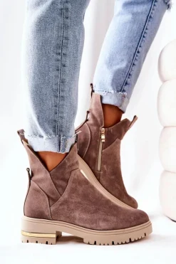 Czarne Botki|Botki Zimowe Damskie><noscript><img width=