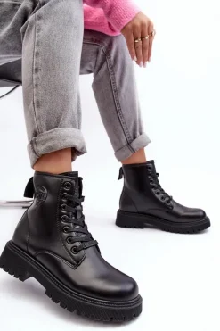 Damskie Trapery|Czarne Botki><noscript><img width=