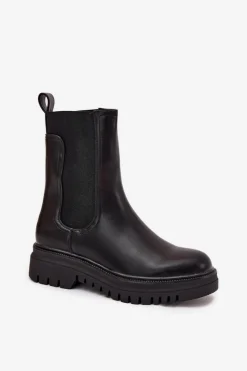 Czarne Botki|Botki Płaskie><noscript><img width=