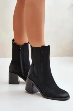 Botki Na Słupku|Czarne Botki><noscript><img width=