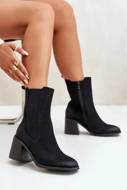 Botki Na Słupku|Czarne Botki><noscript><img width=