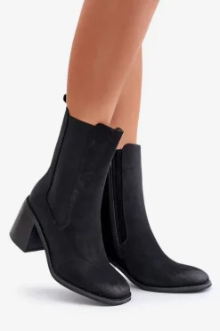 Botki Na Słupku|Czarne Botki><noscript><img width=