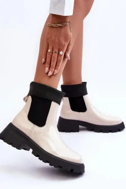 Czarne Botki|Botki Płaskie><noscript><img width=