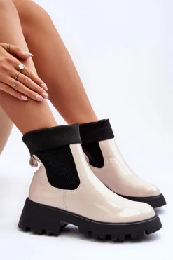 Czarne Botki|Botki Płaskie><noscript><img width=