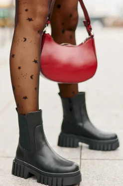 Damskie buty S.Barski Botki Sztyblety Ocieplane Na Zamek S.Barski HY42-975 Czarne