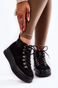 Damskie Trapery|Botki Sznurowane><noscript><img width=