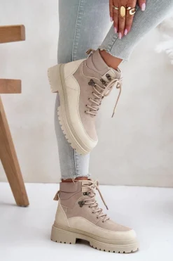 Damskie Trapery|Botki Sznurowane><noscript><img width=