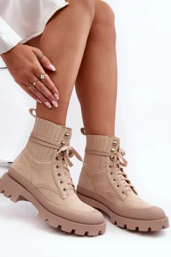 Damskie Trapery|Botki Sznurowane><noscript><img width=