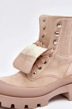 Damskie Trapery|Botki Sznurowane><noscript><img width=