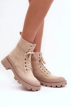 Damskie Trapery|Botki Sznurowane><noscript><img width=