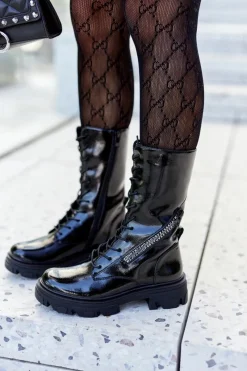 Damskie Trapery|Botki Sznurowane><noscript><img width=