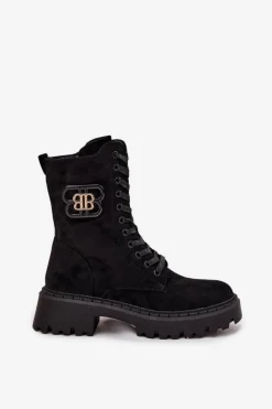 Botki Sznurowane|Brązowe I Beżowe Botki><noscript><img width=