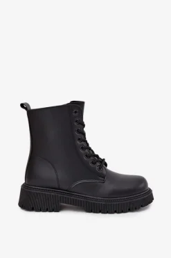 Online Evento Botki Workery Damskie Ocieplane Na Zamek Czarne Tavera