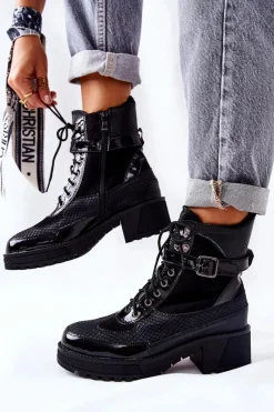 Damskie Trapery|Botki Sznurowane><noscript><img width=