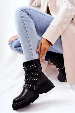 Czarne Botki|Botki Płaskie><noscript><img width=