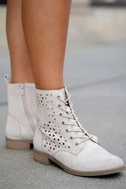 Botki Ażurowe|Brązowe I Beżowe Botki><noscript><img width=