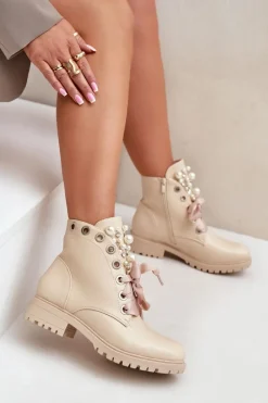 Botki Sznurowane|Botki Zimowe Damskie><noscript><img width=