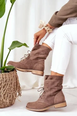 Botki Sznurowane|Czarne Botki><noscript><img width=